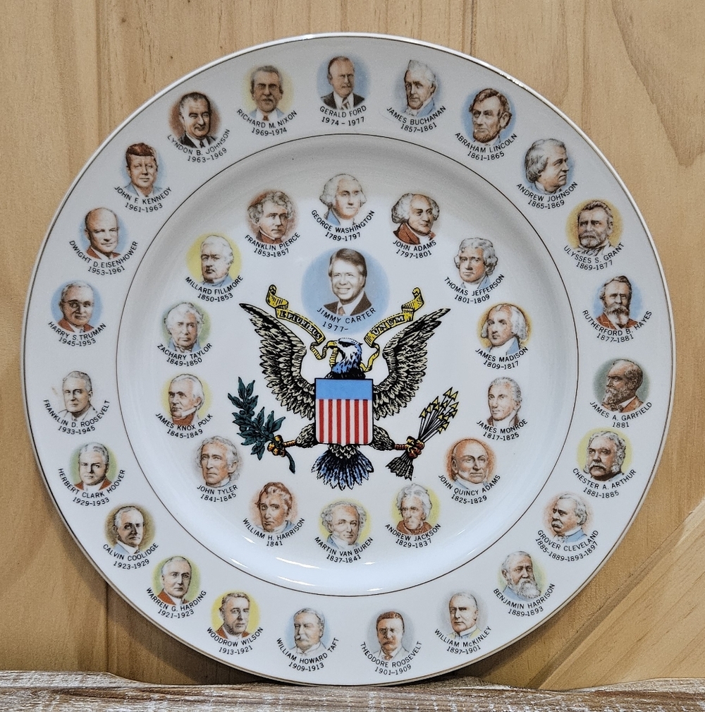 Vintage | Jimmy Carter 200 Years Of Presidents Presidential Commemorative Plate